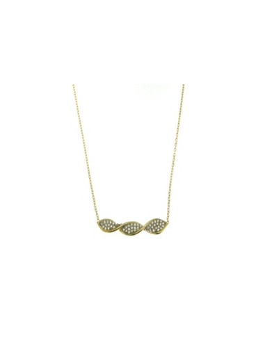 Collier Or Jaune 375/1000  "Pois fin"