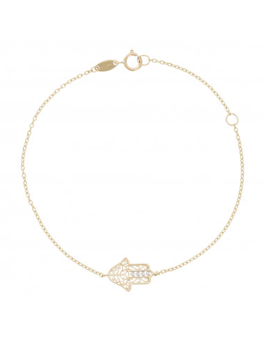 Bracelet Or Jaune 375/1000  Instant d'or Main De Fatma