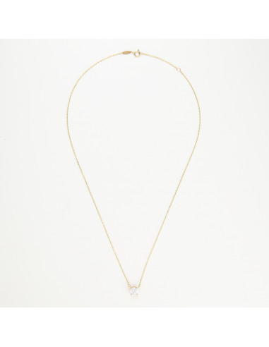 Collier Or Jaune 375/1000   " Puce"