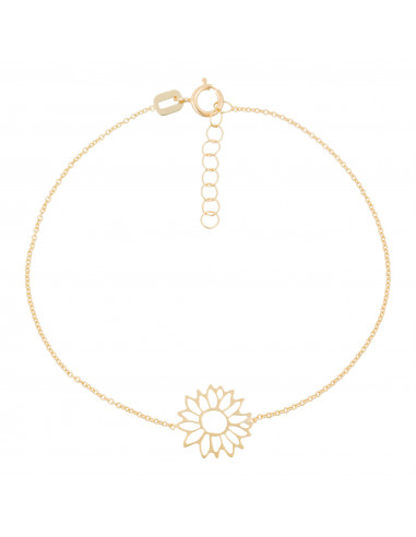 Bracelet "Margherite dorée" Or Jaune 375/1000