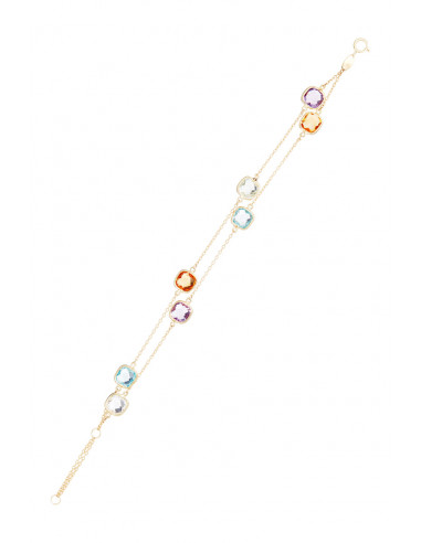 Bracelet " Multicolore " Or jaune 375/1000